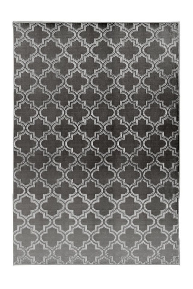 Teppich Kurzflorteppich Kifalme 100 Anthrazit 120 x 170 cm, Qiyano, rechteckig, Höhe: 0.7 mm von Qiyano