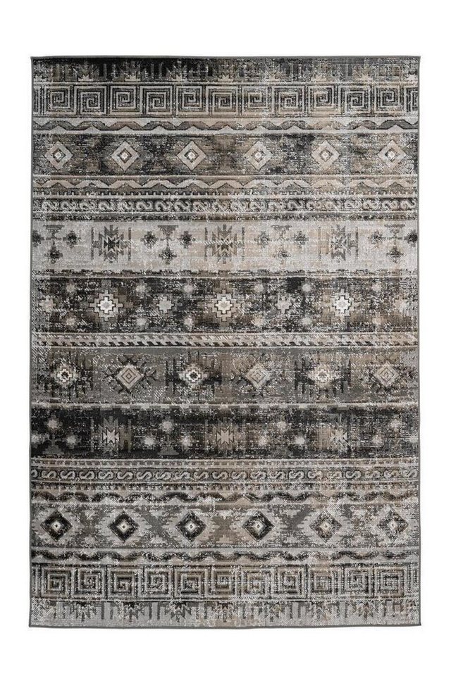Teppich Kurzflorteppich Kuekene 100 Grau 80 x 150 cm, Qiyano, rechteckig, Höhe: 0.6 mm von Qiyano