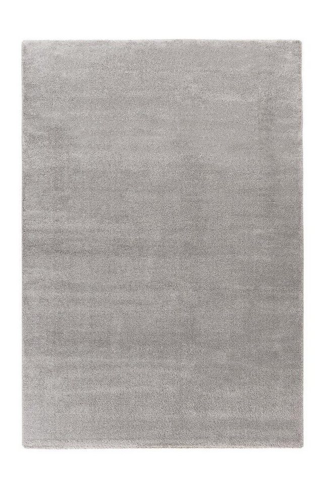 Teppich Kurzflorteppich Laini 100 Grau 80 x 150 cm, Qiyano, rechteckig, Höhe: 0.20 mm von Qiyano