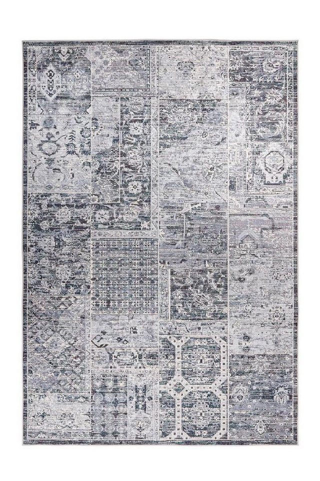 Teppich Kurzflorteppich Lehu 400 Grau 80 x 150 cm, Qiyano, rechteckig, Höhe: 6 mm von Qiyano