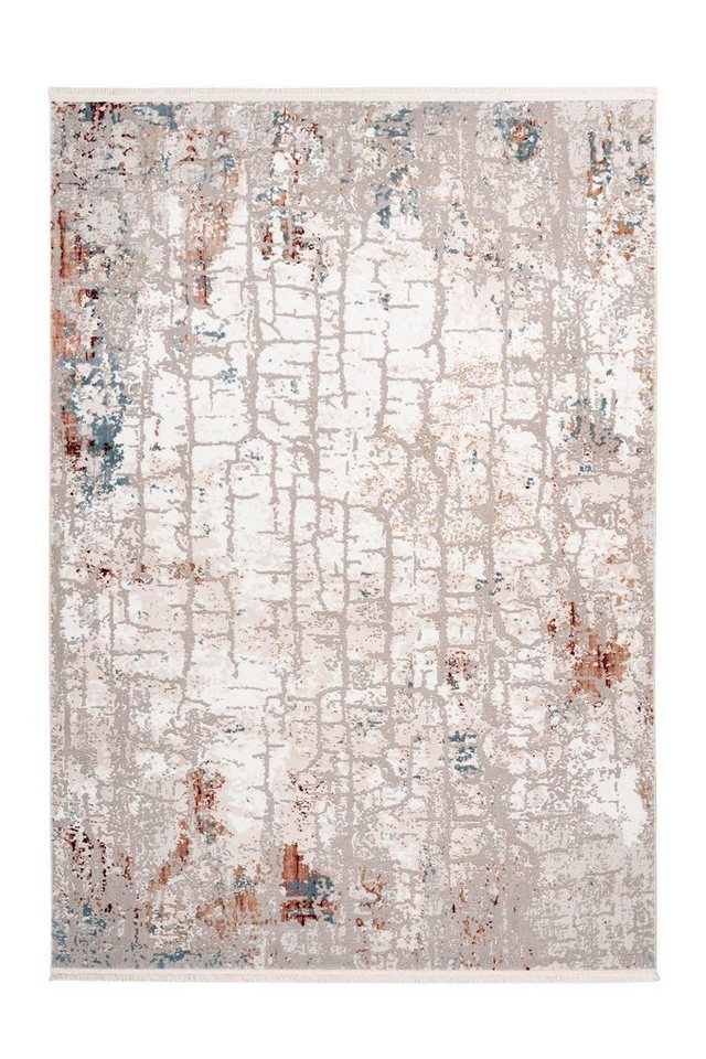 Teppich Kurzflorteppich Wahie 100 Taupe 80 x 150 cm, Qiyano, rechteckig, Höhe: 12 mm von Qiyano