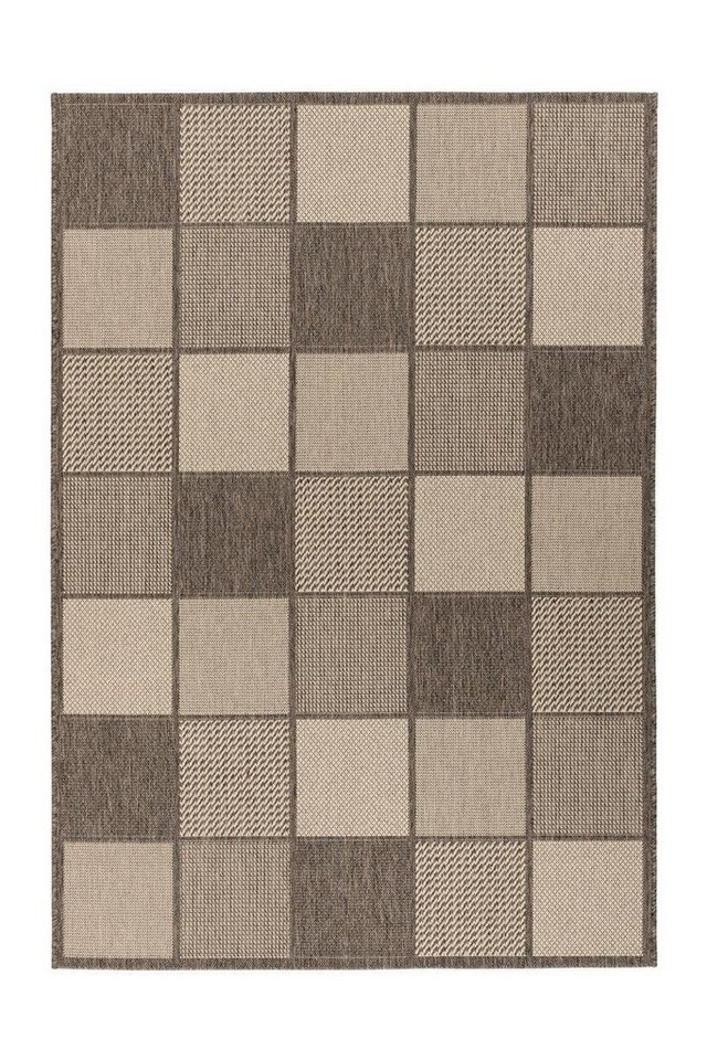 Outdoorteppich Outdoorteppich Huinaha 100 Taupe 80 x 150 cm, Qiyano, rechteckig von Qiyano