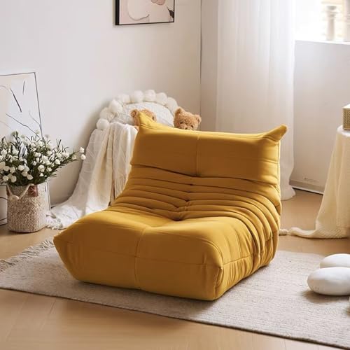 Qiydia Sitzsack-Stuhl für Erwachsene, Kaminstuhl, Lounge, fauler Boden, Sofa, Nickerchenstuhl mit dicker Polsterung, Akzent-Einzelstuhl für Wohnzimmer, Schlafzimmer, Balkon, Leseecke (78,7 x 94 x 73,7 von Qiydia