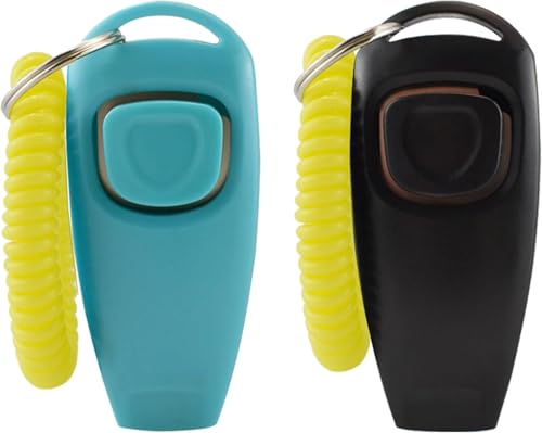 Qiyuting Hundeflüsterer - 2 Hundetrainingsflüsterer mit 2-in-1-Profi-Set, Haustier-Trainingsgerät mit Knöpfen von Qiyuting