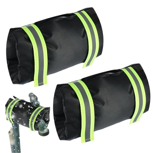 2er-Pack Wasserhahnabdeckungen Für Den Außenbereich, Große Wasserhahn Abdeckungen Für Den Außenbereich Im Winter Mit Reflektorstreifen, Wasserdichte Gartenhahnabdeckungen, 26 X 18 Cm von Qizeroty