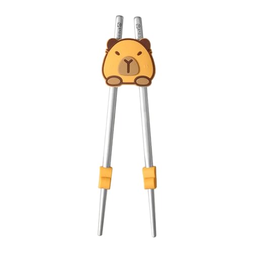 Essstäbchenhilfe | Silikon Essstäbchen Lernhilfe | Waschbar Wiederverwendbar Mit Süßem Capybara Design Für Kinder von Qizeroty