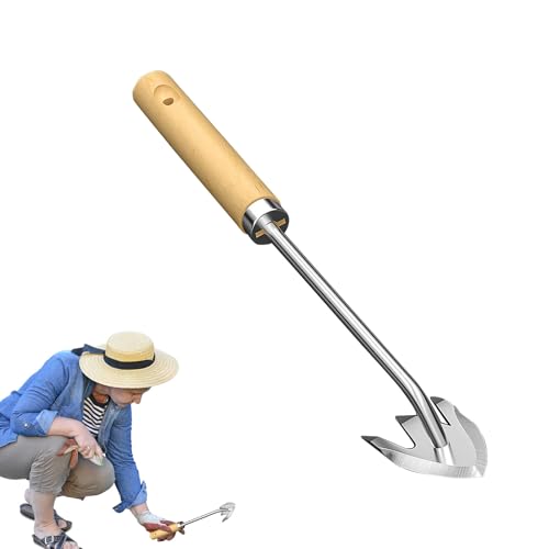 Graszieher | Rostfreier Edelstahl Unkrautstecher Mit Doppelklinge,Doppelkantiges Grabegerät Für Rasen Garten Farm Gemüsebeet Mit Robuster Bauweise Graszieher | Rostfreier Edelstahl Unkrautstecher Mit Doppelklinge,Doppelkantiges Grabegerät Für Rasen Garten Farm Gemüsebeet Mit Robuster Bauweise von Qizeroty