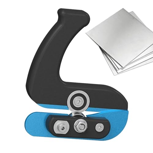Kantenumfangsschneider - Manueller Furnier-Straightkantenschaber mit Fase - Ergonomischer Kantenanleimer für Möbelbau Küchenarbeitsplatte Platte Laminat Gipskarton von Qizeroty