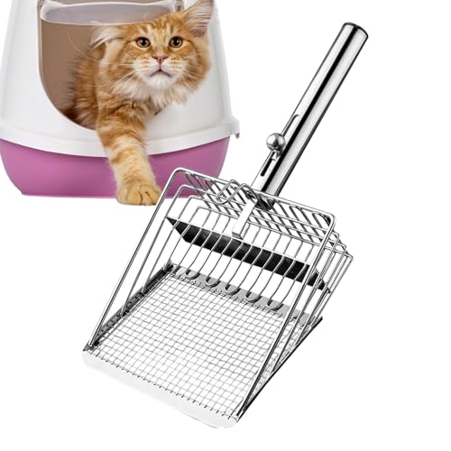 Katzenstreu Schaufel - Metall Katzenklo Schaufel,KOT Sieb Für Haustiere Haushalt Innenbereich Reinigung Kätzchen Katzenstreu Schaufel - Metall Katzenklo Schaufel,KOT Sieb Für Haustiere Haushalt Innenbereich Reinigung Kätzchen von Qizeroty