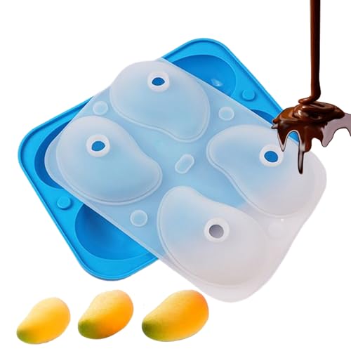 Mousse Kuchen Formen - 3D Schokoladenform Selbstgemacht Mangoform - Einfaches Entformen Backform Mit 4 Fächern Für Hochzeitskuchen Dekorateure Und Hausbäcker von Qizeroty
