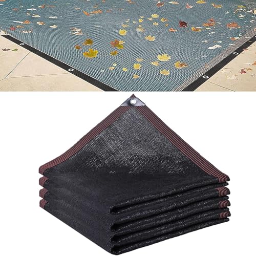 Pool Leaf Bildschirmabdeckung - Rechteckiges Laubnetz im Boden Poolabdeckung | Feinmaschiges Pool-Abdeckungs-Teichnetz zum Abdecken des Pools, Auffangen von Blättern, Sonnenschutz Pool Leaf Bildschirmabdeckung - Rechteckiges Laubnetz im Boden Poolabdeckung | Feinmaschiges Pool-Abdeckungs-Teichnetz zum Abdecken des Pools, Auffangen von Blättern, Sonnenschutz von Qizeroty