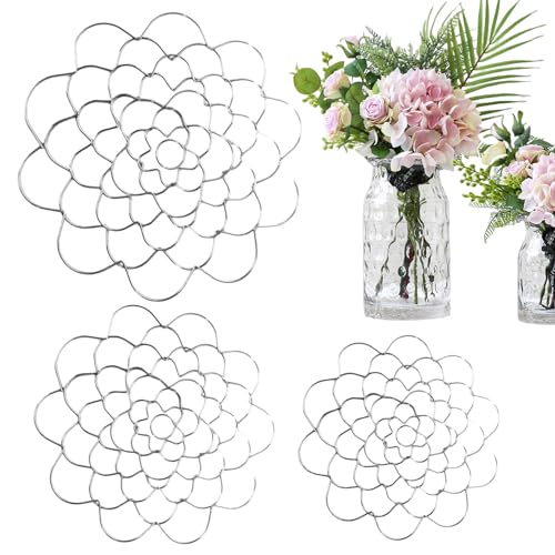 Qizeroty 3 Stück Blumenstielhalterform, Blumenretter Stielhalter Blumengestecke, Steckigel, Vasen Stielhalter Form, Blumenstraußhalter Und Flower Frog, Blumenraster Zubehör, Pflanzenfixierung von Qizeroty
