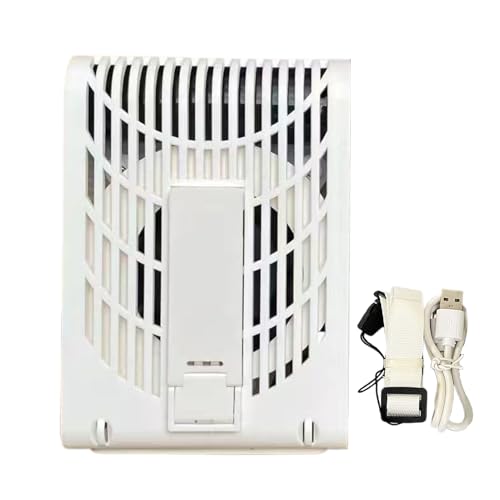 Qizeroty Taillenventilator | Persönlicher Tragbarer Halsventilator mit Gürtelclip | Kleine Tragbare Kühlung Akkubetriebener Luftkühler Für Camping Angeln Sport Outdoor von Qizeroty