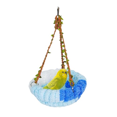 Qizeroty Warmes Wellensittich Bett - Winter Vogelnester Plüsch Warm | Haustierzubehör Für Verstecken Schlafen Brüten Ausruhen Füttern Sitzen Nisten Qizeroty Warmes Wellensittich Bett - Winter Vogelnester Plüsch Warm | Haustierzubehör Für Verstecken Schlafen Brüten Ausruhen Füttern Sitzen Nisten von Qizeroty