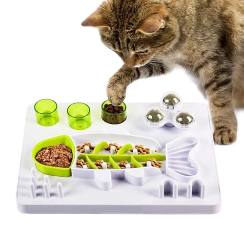 Slow Feeder Hundefutternapf - Design Hundeschüssel Zur Verlangsamung Der Nahrungsaufnahme - Mit 3 Rotierenden Katzenminze Bällen Und Rutschfester Basis - Für Mittelgroße Und Große Hunde Slow Feeder Hundefutternapf - Design Hundeschüssel Zur Verlangsamung Der Nahrungsaufnahme - Mit 3 Rotierenden Katzenminze Bällen Und Rutschfester Basis - Für Mittelgroße Und Große Hunde von Qizeroty