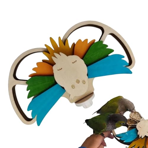 Vogelfutterstelle | Futter Spielzeug Für Vögel,Nagbares Spielzeug mit Futterlöchern für Nymphensittiche und Sittiche für Garten und Außenbereich Vogelfutterstelle | Futter Spielzeug Für Vögel,Nagbares Spielzeug mit Futterlöchern für Nymphensittiche und Sittiche für Garten und Außenbereich von Qizeroty