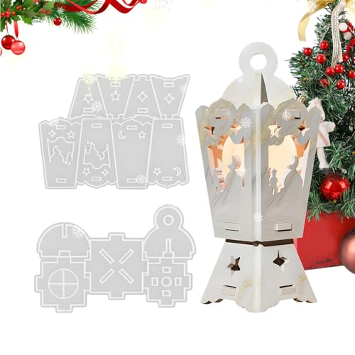 Weihnachtsformen - Silikonformen Für Kerzenhalter Laternen - Antihaft Bastelwerkzeuge für Gips Kunst und Handwerk,Weihnachtliche Partydekoration und von Qizeroty