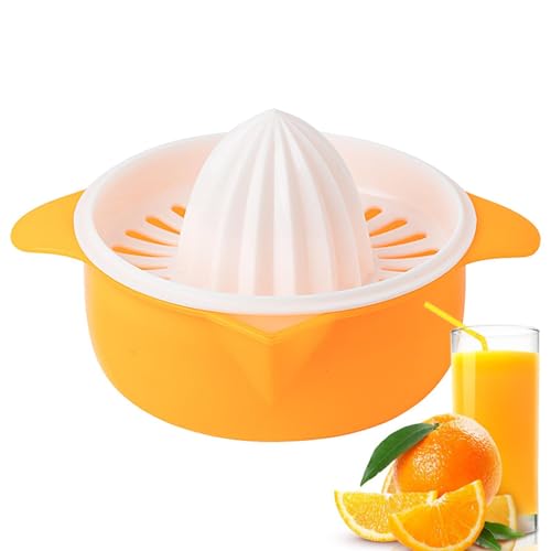 Zitronensaft Squeezer, Manuelle Entsafter Zitronen Squeezer, Tragbare Manuelle Limettenküchenzubehör, Multifunktionale Mini Practical Juice Squeezer Für Orangefarbene Zitrusfach von Qizeroty
