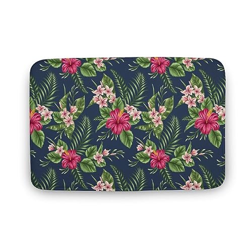 Qjjinxior Badematte, Blumen-Fußmatte, super saugfähig, waschbar, Teppich für Badezimmer, Küche, Eingang, 50 x 80 cm von Qjjinxior