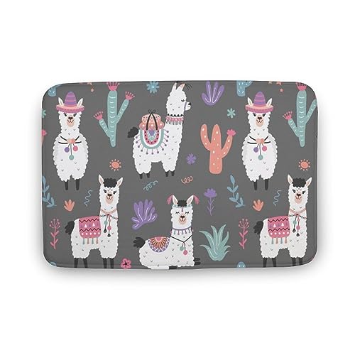 Qjjinxior Badteppich, Alpaka-Fußmatte, super saugfähig, waschbar, Teppich für Badezimmer, Küche, Eingang, 50 x 80 cm Qjjinxior Badteppich, Alpaka-Fußmatte, super saugfähig, waschbar, Teppich für Badezimmer, Küche, Eingang, 50 x 80 cm von Qjjinxior