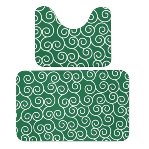 Qjjinxior Badteppich, arabeske Hintergrund, Badematten 2er-Set, saugfähig, weich, 1 Badewannenvorleger und 1 U-förmiger WC-Vorleger Qjjinxior Badteppich, arabeske Hintergrund, Badematten 2er-Set, saugfähig, weich, 1 Badewannenvorleger und 1 U-förmiger WC-Vorleger von Qjjinxior