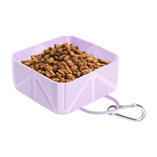 Qkbuza Hundefutternapf Tragbar - Faltbarer Fressnapf Haustier | 500ml Outdoor Trink- und Futter Napf für kleine und mittelgroße Hunde Katzen für Wohnmobil Auto Boot Reisen Wandern Gehen Camping Qkbuza Hundefutternapf Tragbar - Faltbarer Fressnapf Haustier | 500ml Outdoor Trink- und Futter Napf für kleine und mittelgroße Hunde Katzen für Wohnmobil Auto Boot Reisen Wandern Gehen Camping von Qkbuza