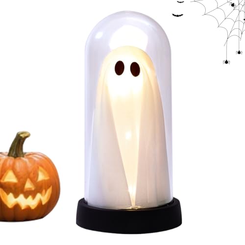 Qkbuza Leuchtender Geist | -Stil Tischdekoration Geist Mit LED-Beleuchtung,Gruseliges Haus Deko Und Schaurige Wohnaccessoires Für Festliche Indoorbereiche von Qkbuza