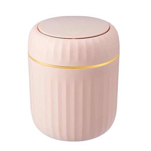Qkbuza PP-Mülleimer, Büromülleimer, Tischmülleimer mit Druckknopfdeckel, niedlich, tragbar, für Nachttisch, Wohnzimmer, Büro, Badezimmer, Küche Qkbuza PP-Mülleimer, Büromülleimer, Tischmülleimer mit Druckknopfdeckel, niedlich, tragbar, für Nachttisch, Wohnzimmer, Büro, Badezimmer, Küche von Qkbuza