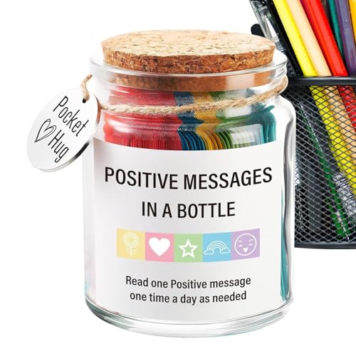 Qkbuza Positive Botschaften in einem Glas – Motivierende Unterstützungsdose – Positive inspirierende Vorräte für Freunde, Motivationskarten Qkbuza Positive Botschaften in einem Glas – Motivierende Unterstützungsdose – Positive inspirierende Vorräte für Freunde, Motivationskarten von Qkbuza