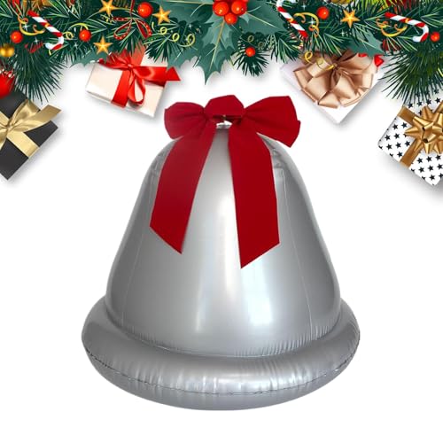 Qkbuza Riesige aufblasbare Weihnachtskugeln – Große PVC-Weihnachtsglocke mit Schleife – Outdoor-Dekoration, Party-Dekorationen für Zuhause, Schule, Innenbereich, Schlafzimmer, Büro, Terrasse Qkbuza Riesige aufblasbare Weihnachtskugeln – Große PVC-Weihnachtsglocke mit Schleife – Outdoor-Dekoration, Party-Dekorationen für Zuhause, Schule, Innenbereich, Schlafzimmer, Büro, Terrasse von Qkbuza
