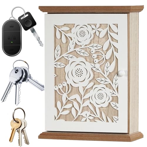 Qkbuza Schlüssel Aufbewahrung Box | Moderner Organizer Schrank Deko Für Zuhause - Rustikaler Schlüsselhalter Wandorganizer Box - Für Schmuck Kleinteile Einzug Geschenk Flur Haustür Qkbuza Schlüssel Aufbewahrung Box | Moderner Organizer Schrank Deko Für Zuhause - Rustikaler Schlüsselhalter Wandorganizer Box - Für Schmuck Kleinteile Einzug Geschenk Flur Haustür von Qkbuza