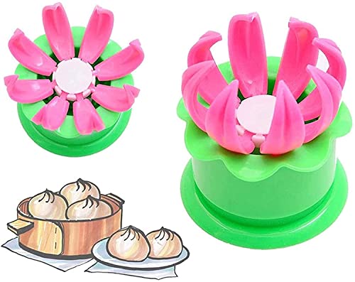 Qklovni Baozi-Maker für gedämpfte gefüllte Brötchen, Gebäck, Kuchen, Dampfbrötchen, Kochutensilien-Sets für Küche, 2 Stück von Qklovni