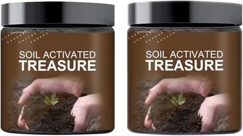 Soil Activated Treasure -You Will Be Amazed! Premium Soil Activator Activated Flower Fertilizer, Activators for Raised Garden Beds, Potting Mix, Lawns (2pcs, 200g) von Qklovni