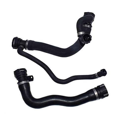 Qklyxr 2 Stück oberer unterer Kühlmittelkühler-Wasserpumpenschlauch, for, E60 E63 E64 545i 645Ci 2004 2005 17127519248 17127508011 von Qklyxr