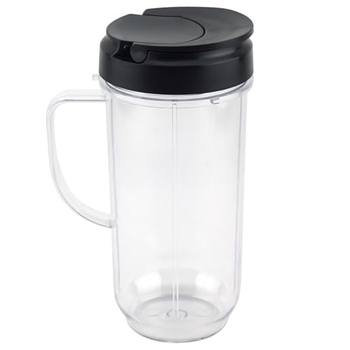 Qklyxr 22 oz großer Becher mit Klappdeckel for Mitnehmen, Ersatzteil, for Magic Bullet, 250 W MB1001 Mixer Mixerklinge von Qklyxr