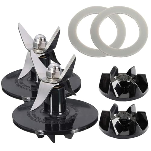 Qklyxr 2er-Set Mixer-Schneideinheit mit Dichtungsersatz, kompatibel mit, for Cuisinart, SPB-456-2B und PowerBlend Duet BFP-10CH Mixerklinge von Qklyxr