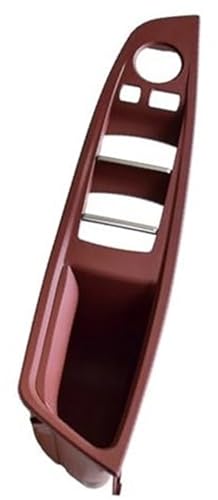 Qklyxr 4 7-teiliges Set Rechtslenker RHD, for, 5er F10 F11 520 525 Rotweingrau Auto-Innentürgriff Innenverkleidung Zugverkleidung 51417225851 Autotür-Zuziehgriff(Wine Red-Panel) von Qklyxr