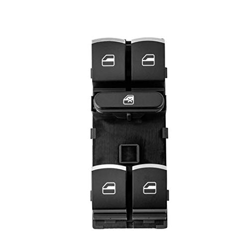 Qklyxr 4 Taste Auto Windows-Electric Power Auto-Fenster-Lift Control-Schalter Fit for VW Passat B6 3C Golf Touran Tiguan Jetta MK5 Caddy 5ND959857 Fensterschalter von Qklyxr