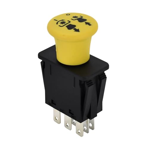Qklyxr 5 Ampere 16 VDC Messerkupplungs-Zapfwellenschalter 116-0124 1160124, for Exmark Mäher Lazer Z AS ESXZ-Serie Kupplungsschalter für Rasenmäher von Qklyxr