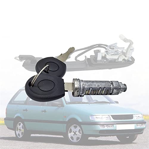 Qklyxr Außentürgriff-Reparatursatz, Gummimatte, Schlüssel-Schließzylinder, für, for VW, für, for Passat B4 1994–1997 Autotürschloss(1 lock cylinders) von Qklyxr
