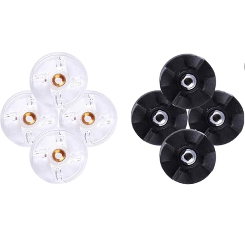 Qklyxr Basisgetriebe, for Magic Bullet, Mixer 250 W MB1001 mit Klingengetriebe-Ersatzteil, for Magic Bullet, MB1001 250 W (8 Stk.) Mixerklinge von Qklyxr