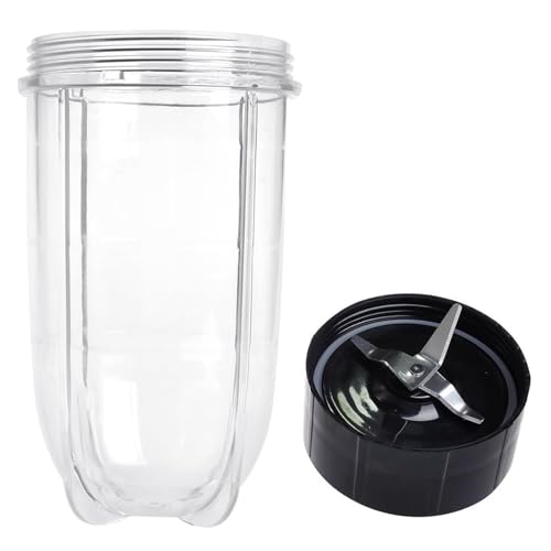 Qklyxr Cross Blade + 16oz Cup Set, for Magic Bullet, Ersatzteile kompatibel mit 250 W, for Magic Bullet, MB1001 Mixer Mixerklinge von Qklyxr