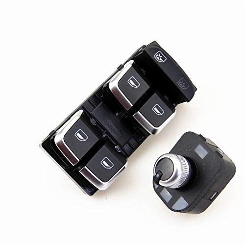 Qklyxr Fahrer Master Glas Lift Control Schalter + Seite Spiegel Taste for Q5 A5 A4 S4 8KD 959 851A 4GD 565 A Fensterschalter von Qklyxr