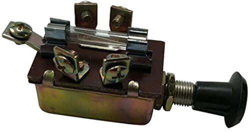 Qklyxr For Sherco,-Auto Universal Push Pull 3 Position Scheinwerferschalter 12V - 5 Terminal Glas verschmolzen Scheinwerferschalter von Qklyxr
