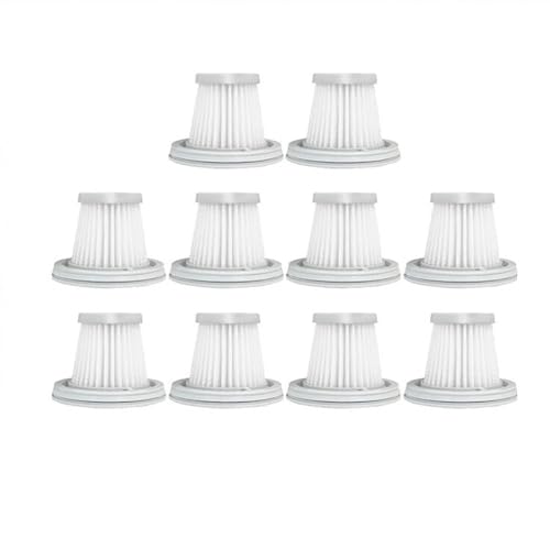 Qklyxr For Xiaomi, for Mijia Handy Staubsauger SSXCQ01XY, Home Car Mini Wireless Hepa Filter Ersatzteile Ersatz Zubehör H13 Vakuumfilter(10 Filters) von Qklyxr