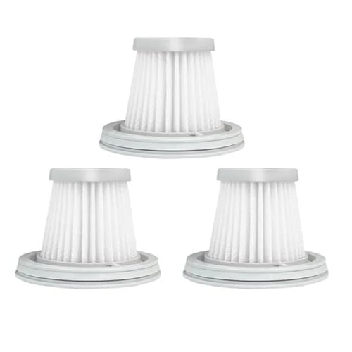 Qklyxr For Xiaomi, for Mijia Handy Staubsauger SSXCQ01XY, Home Car Mini Wireless Hepa Filter Ersatzteile Ersatz Zubehör H13 Vakuumfilter(3 Filters) von Qklyxr
