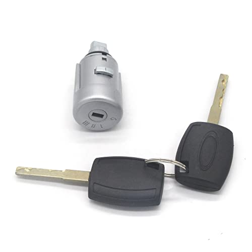 Qklyxr Kompletter Schlosssatz, Zündschloss, Türschloss, for Ford, for Focus, MK2 II 2004–2012 C-MAX KUGA Autotürschloss(Ignition Switch) von Qklyxr