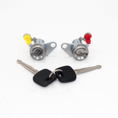 Qklyxr Komplettset Zündschloss Türschloss Zylinder Kofferraum Heckklappenschloss, for Toyota, for Corolla, AE110 1996–2002 Autotürschloss(DOOR LOCK) von Qklyxr