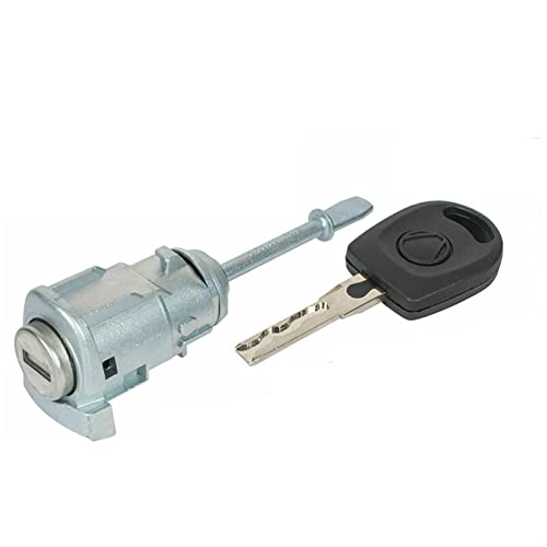 Qklyxr Linker Ringt-Fahrertür-Schließzylinder, for Seat, Cordoba Ibiza III 6L3837167B 6L3837168B mit SCHLÜSSEL 2002-2008 Autotürschloss(RINGT1 x Key) von Qklyxr