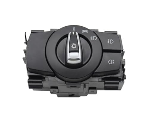 Qklyxr Schalterknopf for vorderen Scheinwerfer des Autos, for, for 1 3 X1 Serie E87 E82 E90 E91 E92 E93 E84 61319169404 Auto-Scheinwerfer-Steuerschalter Scheinwerferschalter(BLACK 9) von Qklyxr